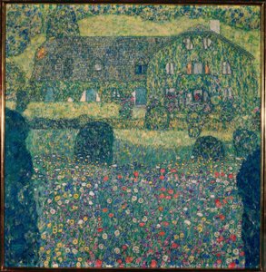 Casa di campagna sul lago Attersee da Gustav Klimt